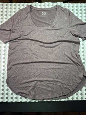 Maurices Scoop Neck Short Sleeve Tee - Mauve